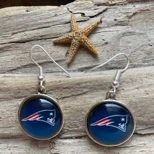 Patriots earrings